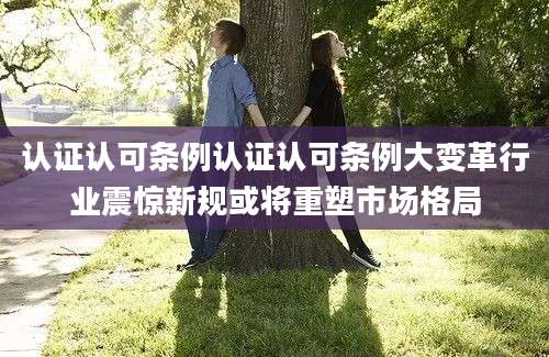 认证认可条例认证认可条例大变革行业震惊新规或将重塑市场格局