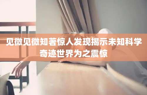 见微见微知著惊人发现揭示未知科学奇迹世界为之震惊