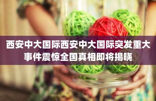 西安中大国际西安中大国际突发重大事件震惊全国真相即将揭晓