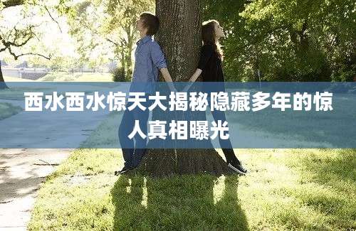 西水西水惊天大揭秘隐藏多年的惊人真相曝光