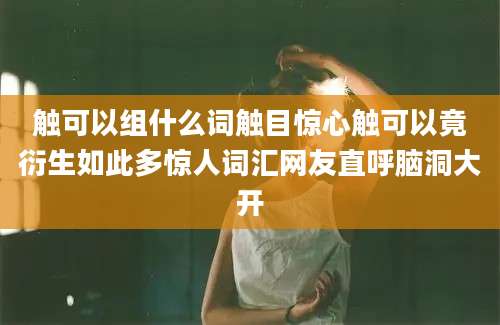 触可以组什么词触目惊心触可以竟衍生如此多惊人词汇网友直呼脑洞大开