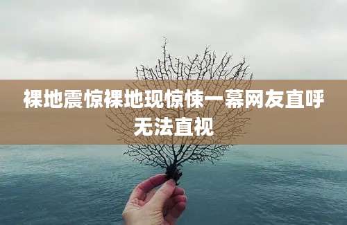 裸地震惊裸地现惊悚一幕网友直呼无法直视