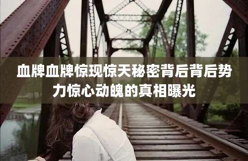 血牌血牌惊现惊天秘密背后背后势力惊心动魄的真相曝光