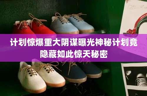 计划惊爆重大阴谋曝光神秘计划竟隐藏如此惊天秘密
