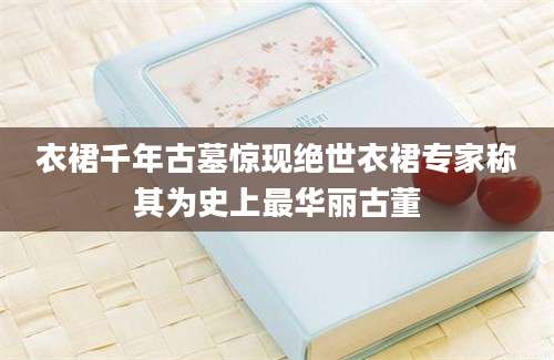 衣裙千年古墓惊现绝世衣裙专家称其为史上最华丽古董