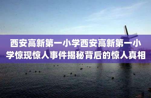 西安高新第一小学西安高新第一小学惊现惊人事件揭秘背后的惊人真相