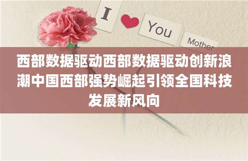 西部数据驱动西部数据驱动创新浪潮中国西部强势崛起引领全国科技发展新风向