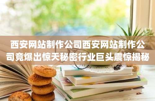 西安网站制作公司西安网站制作公司竟爆出惊天秘密行业巨头震惊揭秘