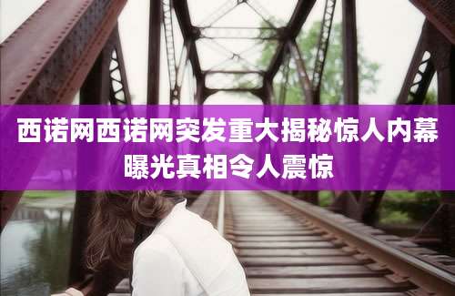 西诺网西诺网突发重大揭秘惊人内幕曝光真相令人震惊